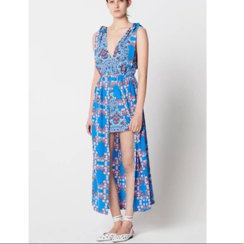 ISO Sandro mason floral midi dress